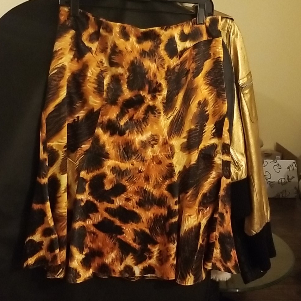 Just Cavalli leopard skirt